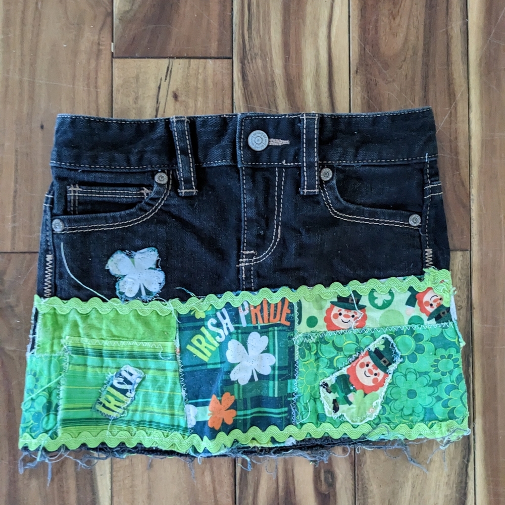 Jean Skirt Saint Pattiea Old Navy Size 5 Saint Patrick Irish